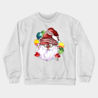 Santa Claus Face balloon Crewneck Sweatshirt